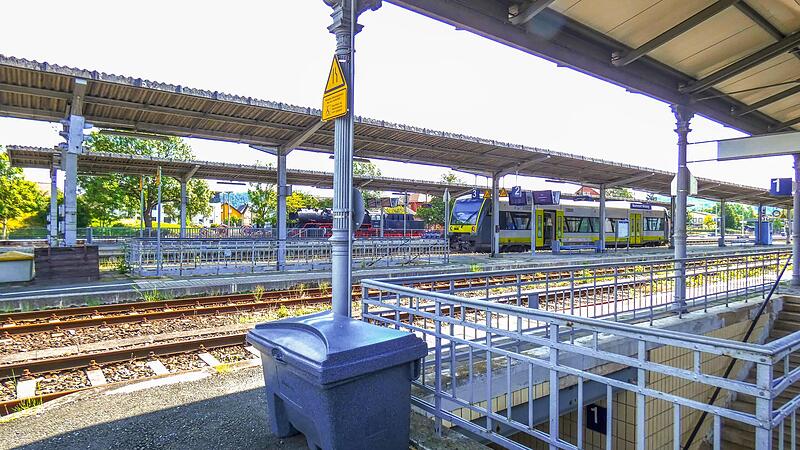 Der barrierefreie Zugang zum Bahnhof Neuenmarkt-Wirsberg ist nicht mehr fern.
