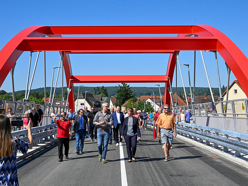 Piastenbrücke Forchheim EröffnungEröffnung Piastenbrücke