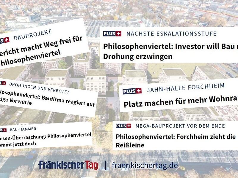 Das Philosophenviertel Forchheim hat das Zeug zu einer wahren unendlichen Geschichte. Eine Chronologie.