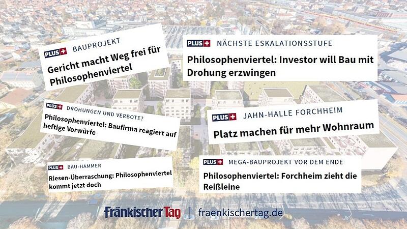 Das Philosophenviertel Forchheim hat das Zeug zu einer wahren unendlichen Geschichte. Eine Chronologie.