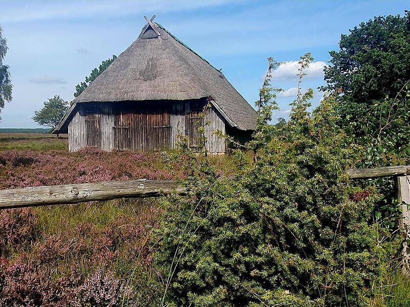 Das Heide-Dorf Wilsede ist wie ein einziges Freilichtmuseum.