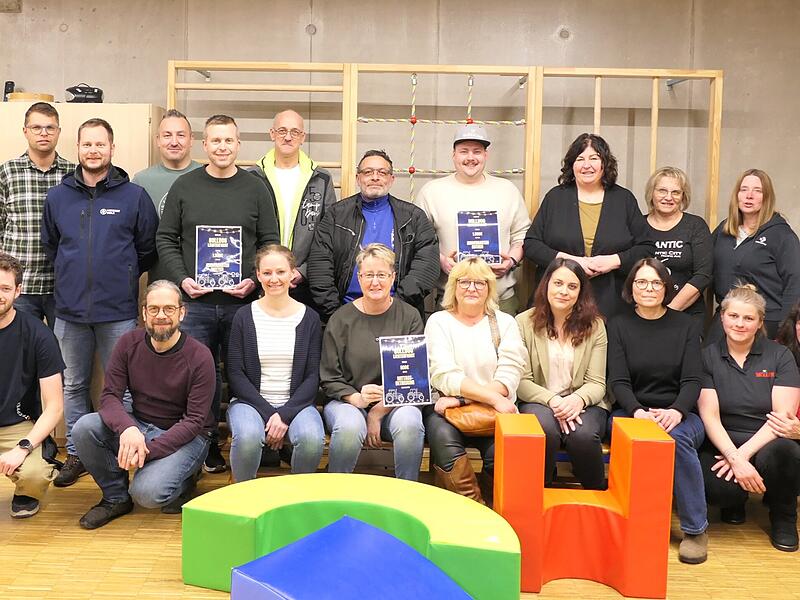 Spenden&uuml;bergabe Bulldog-Lichterfahrt