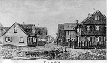 Die historische Dorfansicht.