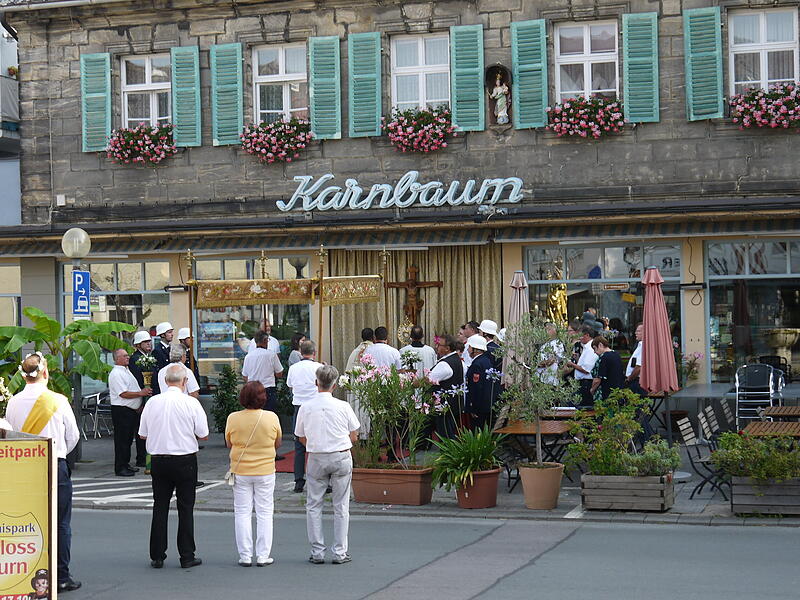 Am Freitag ist die traditionelle Prozession zu Mari&auml; Himmelfahrt durch Forchheim gezogen.