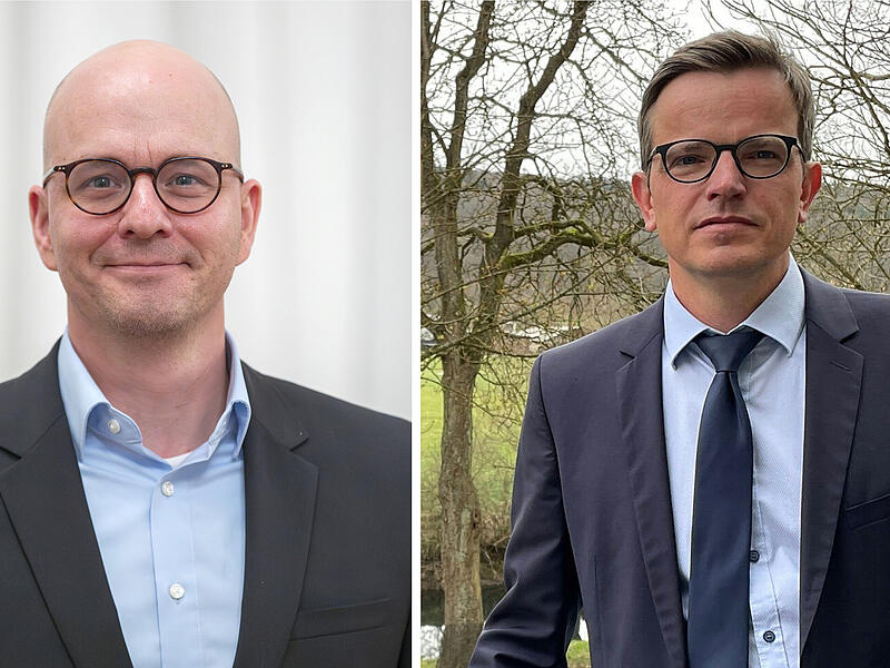 Treten in der Wahlarena an: Dirk Vogel (links) und Andr&eacute; Kiesel