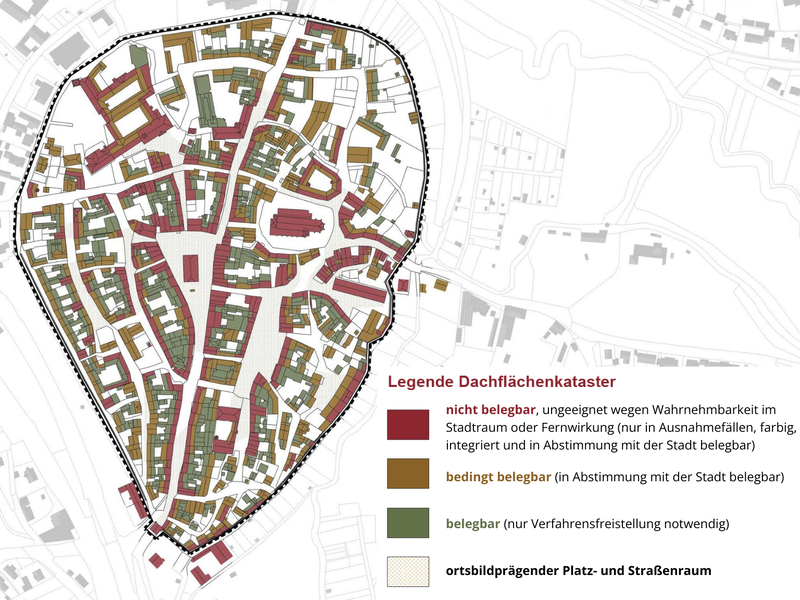 Dachfl&auml;chenkataster f&uuml;r Solaranlagen in der Altstadt M&uuml;nnerstadtDachfl&auml;chenkataster f&uuml;r Solaranlagen in der Altstadt M&uuml;nnerstadt