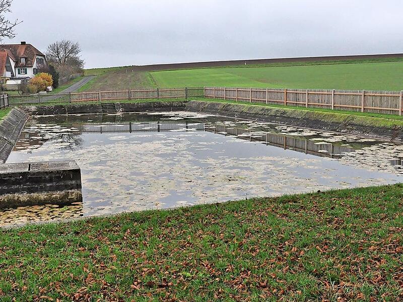 Am Löschweiher in Happertshausen könnte ein Dorfstrand entstehen.