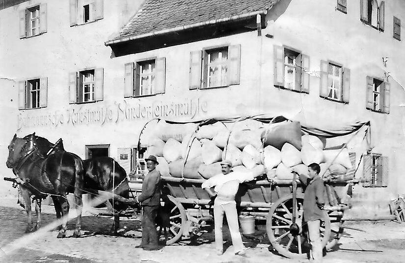 Die historische Aufnahme zeigt die Minderleinsm&uuml;hle 1890.