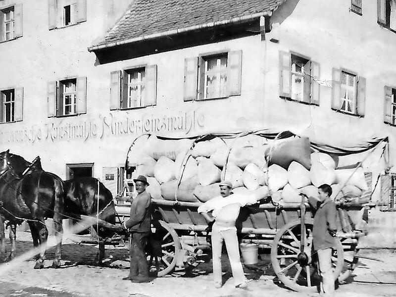 Die historische Aufnahme zeigt die Minderleinsm&uuml;hle 1890.