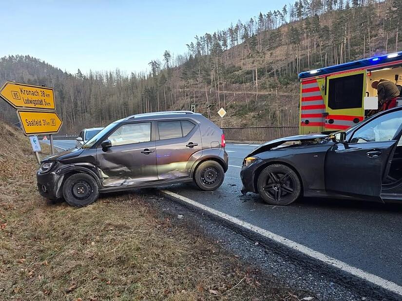 Unfall bei Ludwigsstadt Unfall bei Ludwigsstadt
