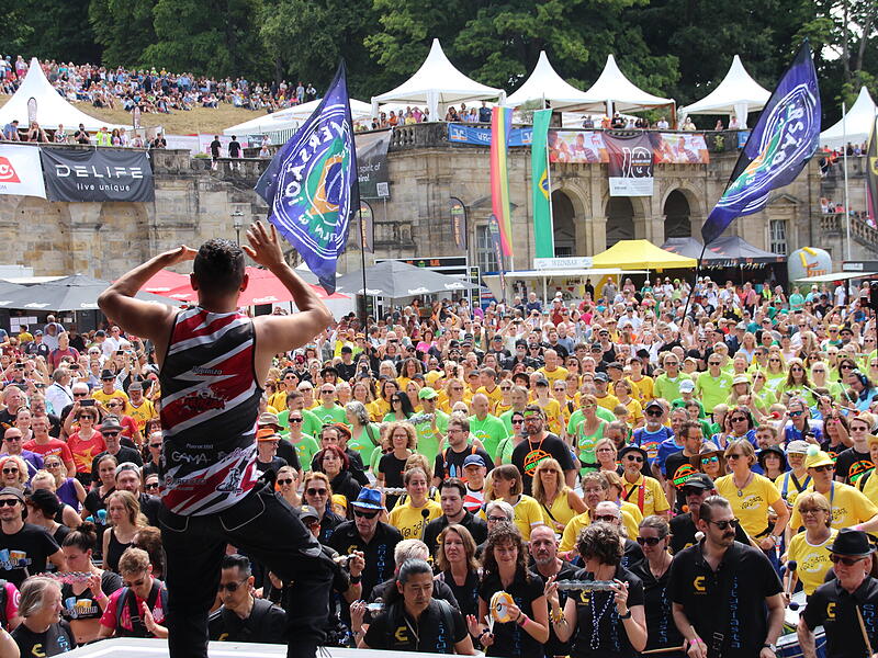 Trommeln für den Frieden beim Samba-Festival in Coburg 2025