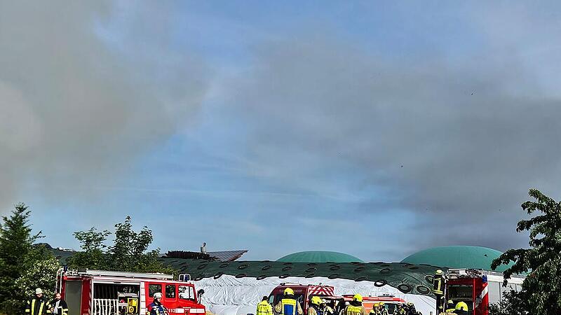 Feuer an der Biogasanlage Kairlindach Feuer an der Biogasanlage Kairlindach