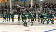 Am vergangene Freitag schon gemeinsam gegen Leipzig zum Test auf dem Eis: Die neue Mannschaft der H&ouml;chstadt Alligators f&uuml;r die Saison 2026/2027.