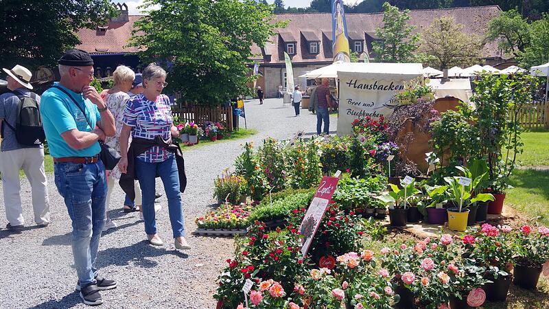 Vor allem viele Pflanzen gab es beim Gartenfest im Park des Mitwitzer Wasserschlosses zu entdecken und kaufen.