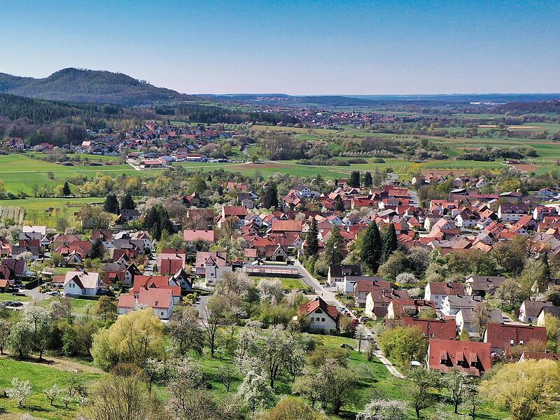 Das malerische Pretzfeld in der Fränkischen Schweiz.