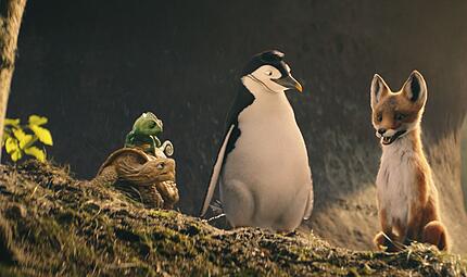 Die magischen Tiere auf der Kinoleinwand.