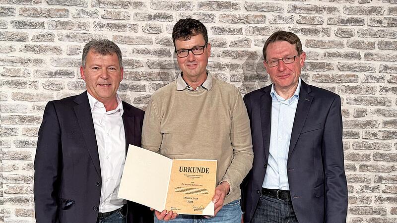 BLSV-Kreisvorsitzender Carsten Joneitis, Gerhard Schilling, Vorsitzender Klemens F&ouml;sel.
