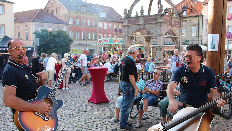 Die „Rossinis“ sorgten beim Dämmershoppen für Stimmung.