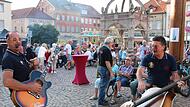 Die „Rossinis“ sorgten beim Dämmershoppen für Stimmung.