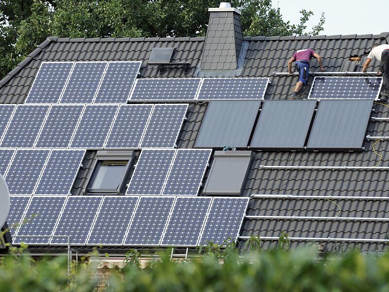 Solaranlage auf einem Dach