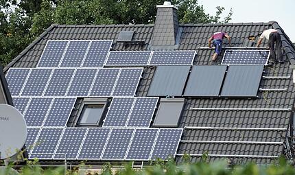 Solaranlage auf einem Dach