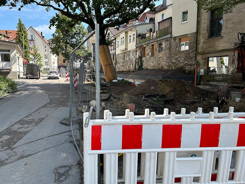 Baustelle in Coburg