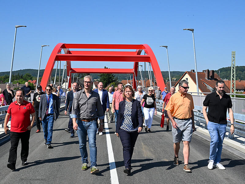 Piastenbrücke Forchheim EröffnungEröffnung Piastenbrücke