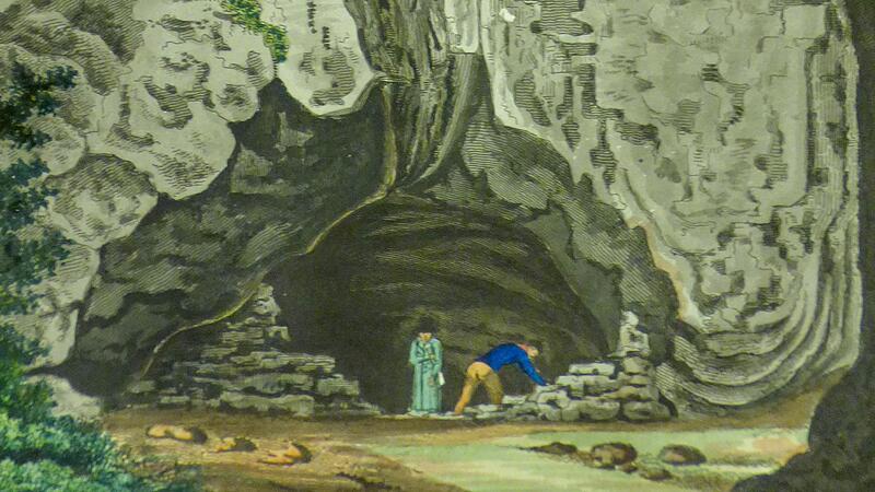 Zeichnung der Höhle in Rosenmüllers Buch „Von der Rosenmüllers-Höhle bis zur Riesenburg“ von vor 220 Jahren.Forchheim & Fränkische Schweiz Zeichnung der Höhle in Rosenmüllers Buch „Von der Rosenmüllers-Höhle bis zur Riesenburg“ von vor 220 Jahren.Forchheim & Fränkische Schweiz