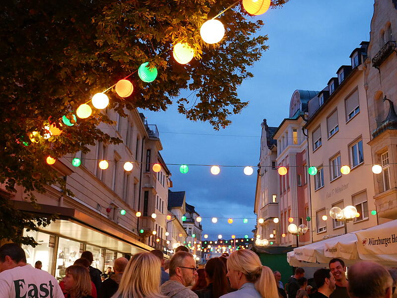 Romantische Stimmung herrschte in der Innenstadt.