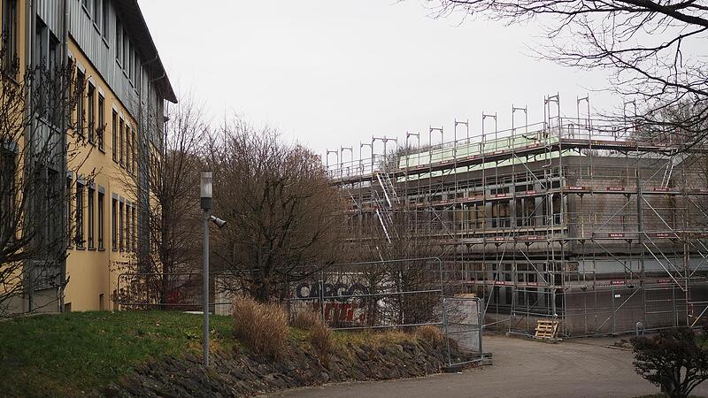 Die Sanierung des Neustadter Gymnasiums schreitet voran.