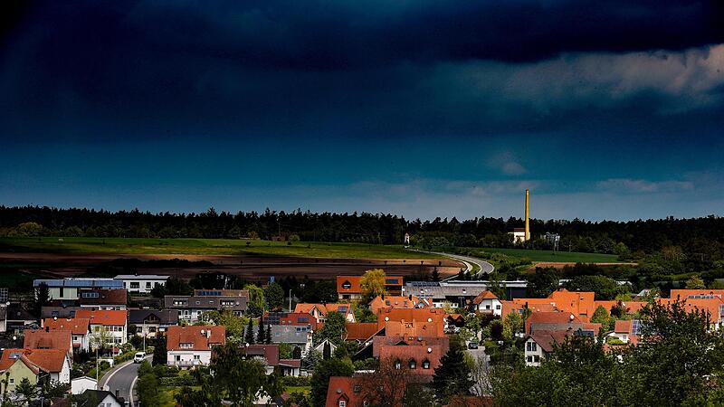 Blicküber Walsdorf zur Tierkörperbeseitigungsanlage. Blicküber Walsdorf zur Tierkörperbeseitigungsanlage.