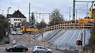 Die Baustelle in Hirschaid hat die Maximilianstraße erreicht.