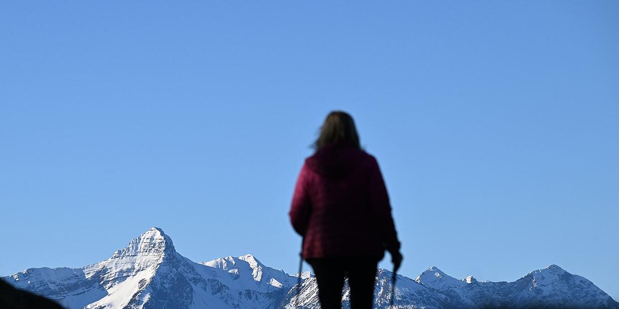 Wandern statt Skifahren am letzten Ferienwochenende
