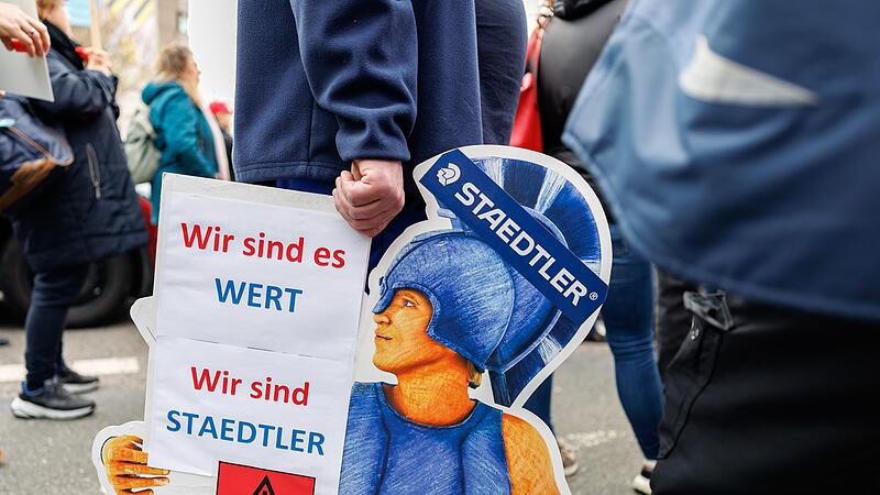 Demonstration von IG Metall und Staedtler-Besch&auml;ftigten