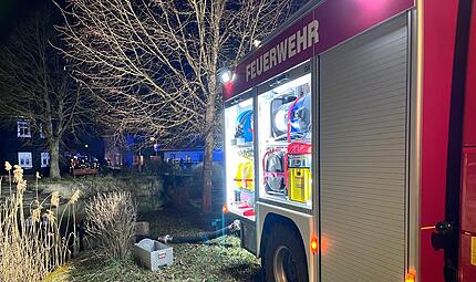 Brand in einem Kuhstall in Lahm