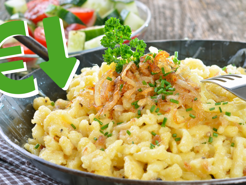 Preise für Käsespätzle gehen runter
