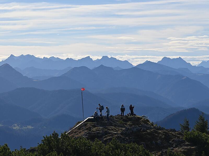 Wanderer in den Bergen