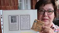 Ein kleines Büchlein aus Birkenrinde (im Vordergrund) hat sich Ewald Zier in der russischen Kriegsgefangenschaft gebastelt. Ende 1945 kam er zurück nach Machtilshausen, drei Monate später starb er. Angehörige haben Ingrid Mützel das Büchlein überg...