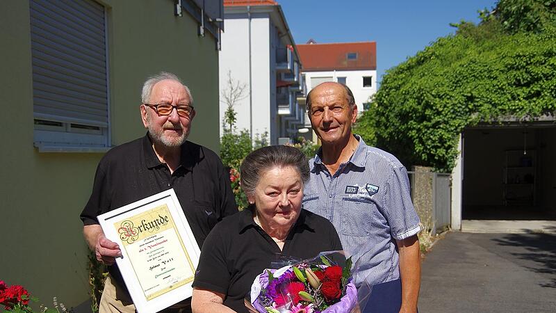 Die Geehrten des Kleingartenvereins Bad Kissingen (von lins): Helmut Voll, Marion Voll und Edgar Kast.