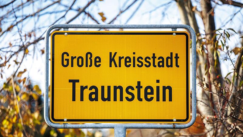 Ortsschild Traunstein