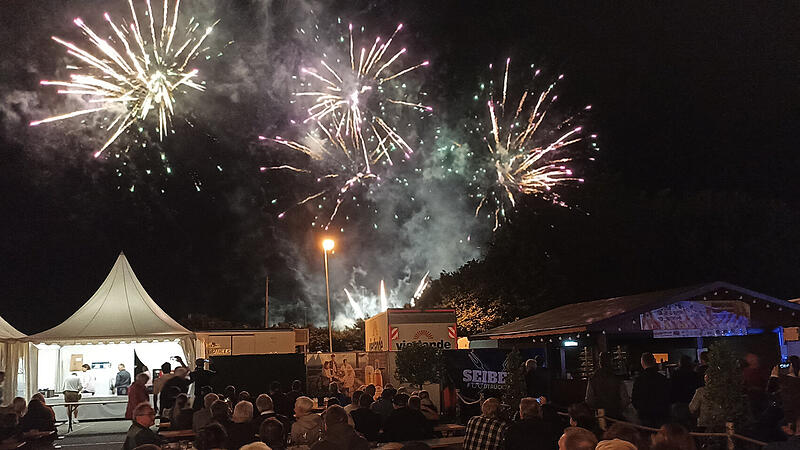 Das Feuerwerk auf dem Coburger Vogelschie&szlig;en 2023