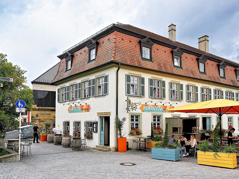 Die Pizzeria Henrietta in der Bischofsmühle in Bamberg ist beliebt. Die Pizzeria Henrietta in der Bischofsmühle in Bamberg ist beliebt.