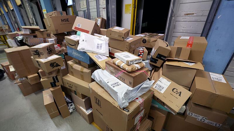 Hochbetrieb beim Post-Paketdienst
