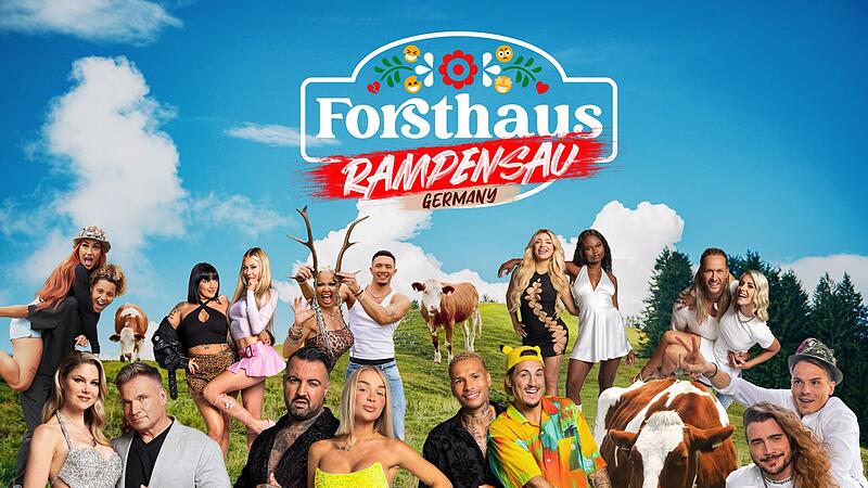 Forsthaus Rampensau Germany: Luisa Krappmann (vierte von links oben) aus Bamberg mischt bei der Sendung auf Joyn mit