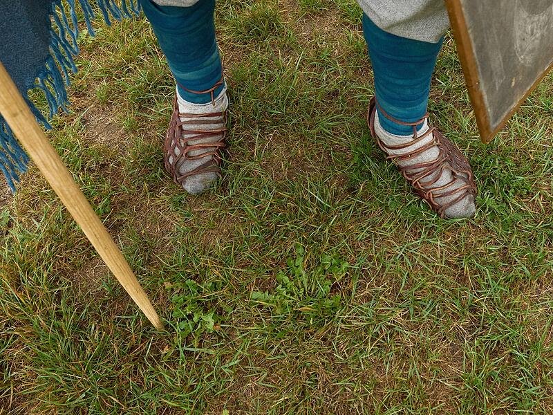 Als germanischer Krieger am Limes Wanderweg