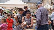 Die Besucher bekamen spannende Einblicke ins Steinhauerhandwerk &ndash; und konnten selbst mit Hand anlegen.