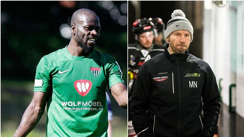 Ein alter und ein aktueller Fall: W&auml;hrend Joseph Mensah (li.) 2014 f&uuml;r zwei Jahre gesperrt wurde, droht Mikhail Nemirovsky (re.) derzeit eine Sperre von 14 Spielen.