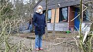 Leiterin Christine Förtschlanger ist geschockt. Die Cessna stürzte genau vor dem Kindergarten am Feuerstein ab.Forchheim & Fränkische Schweiz