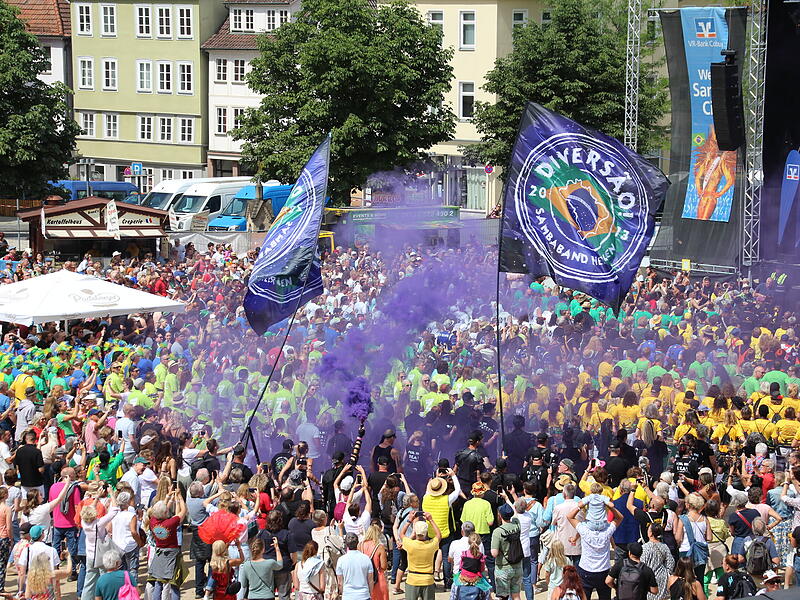 Trommeln für den Frieden beim Samba-Festival in Coburg 2025