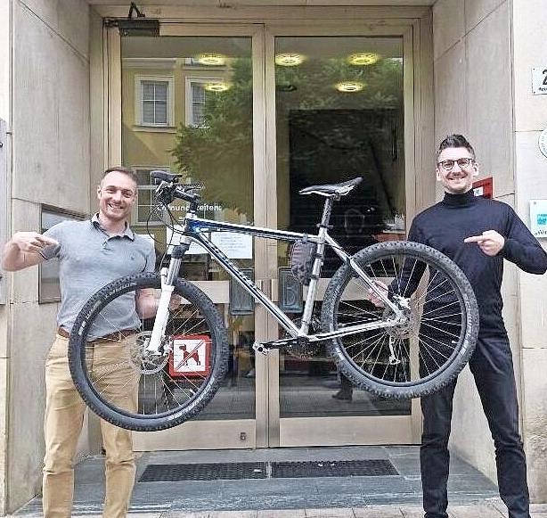 David Fronczek (links) und Bürgermeister Jan Marberg. David Fronczek (links) und Bürgermeister Jan Marberg.